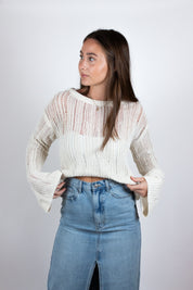 The Knit Long-Sleeve Flare Top