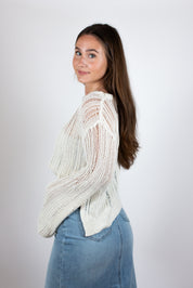 The Knit Long-Sleeve Flare Top