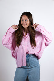 The Oversized Striped Button Down