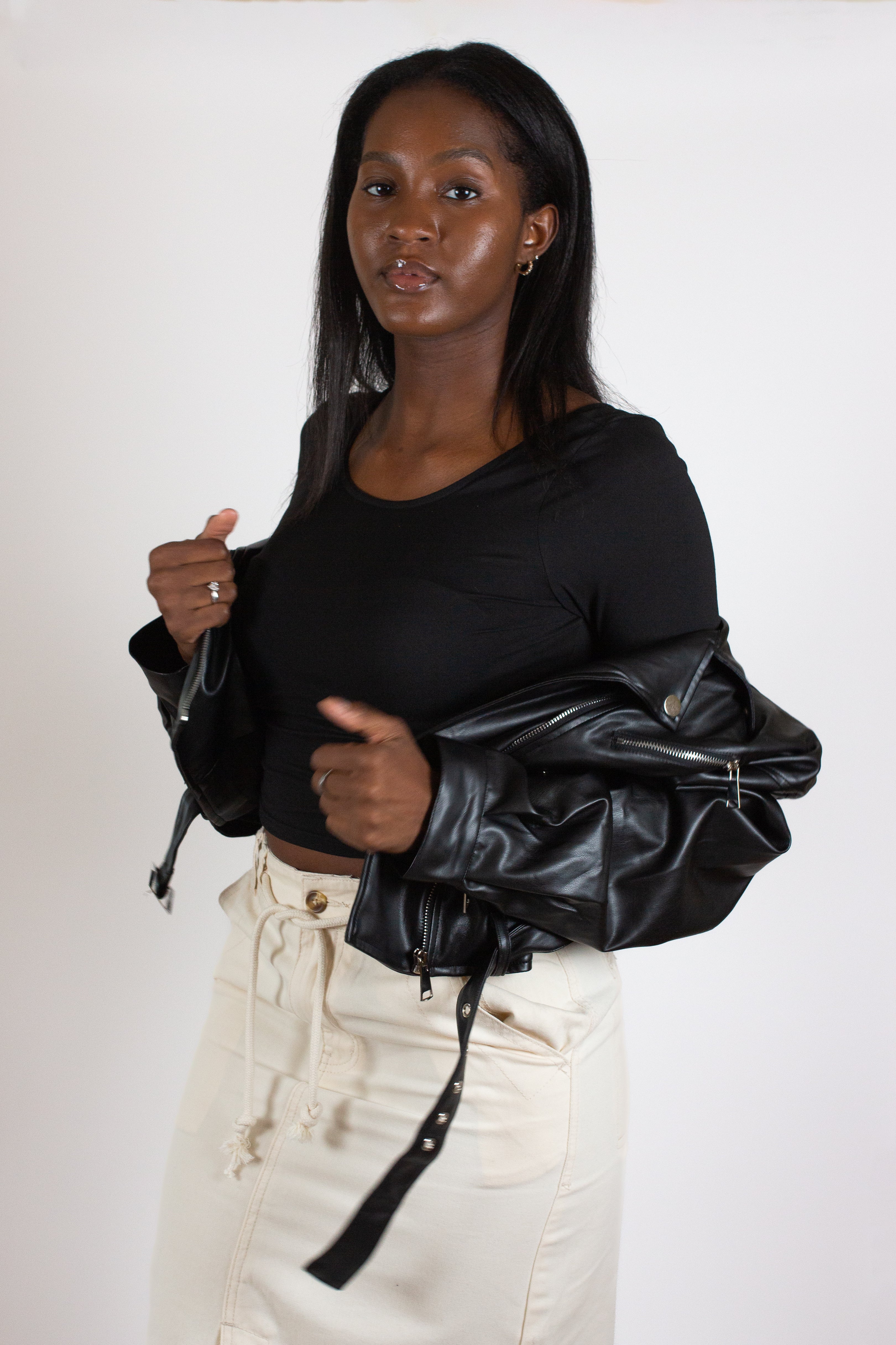 The Cropped Leather Jacket