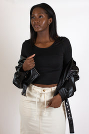 The Cropped Leather Jacket