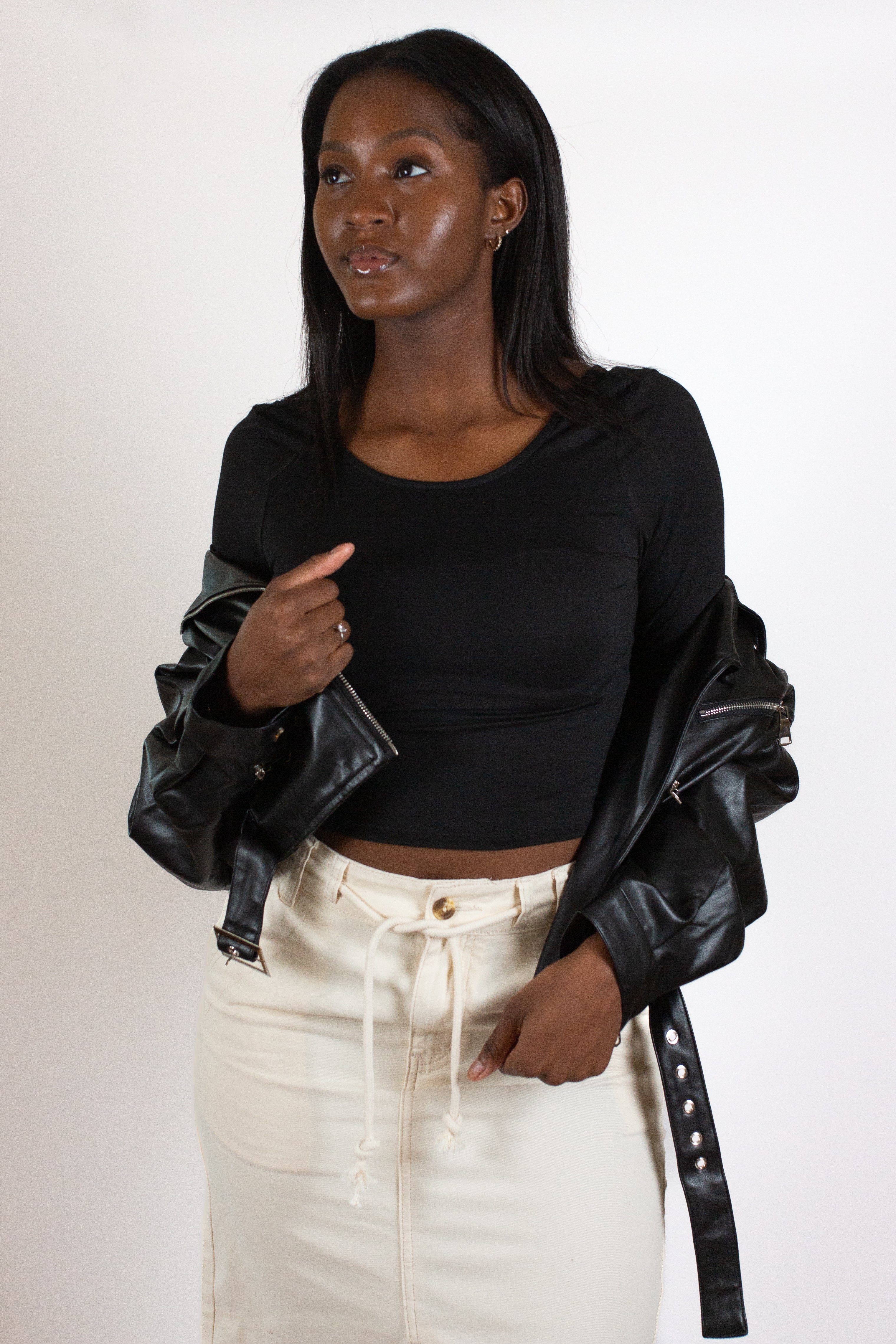 The Cropped Leather Jacket