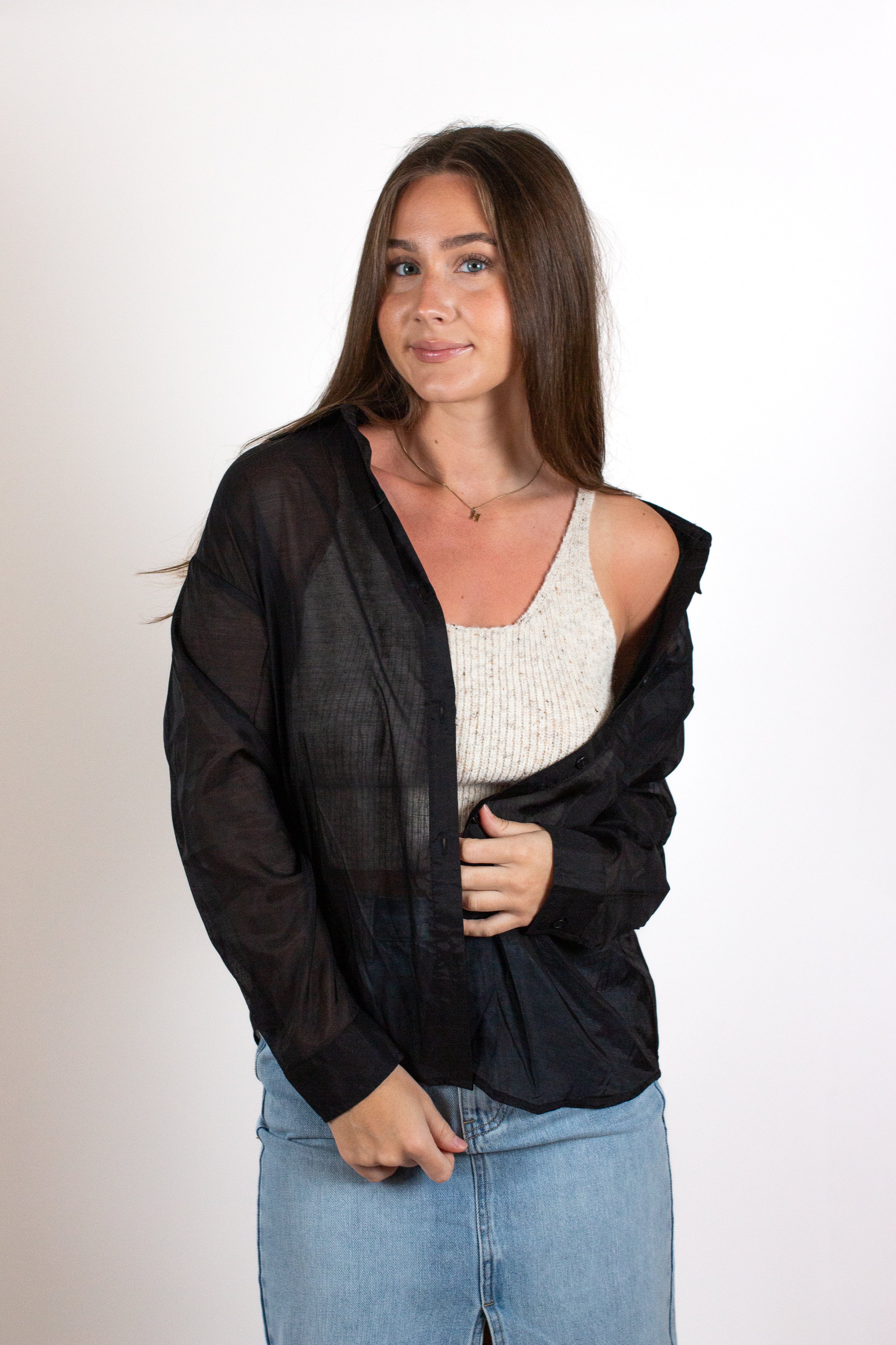The Sheer Button Up