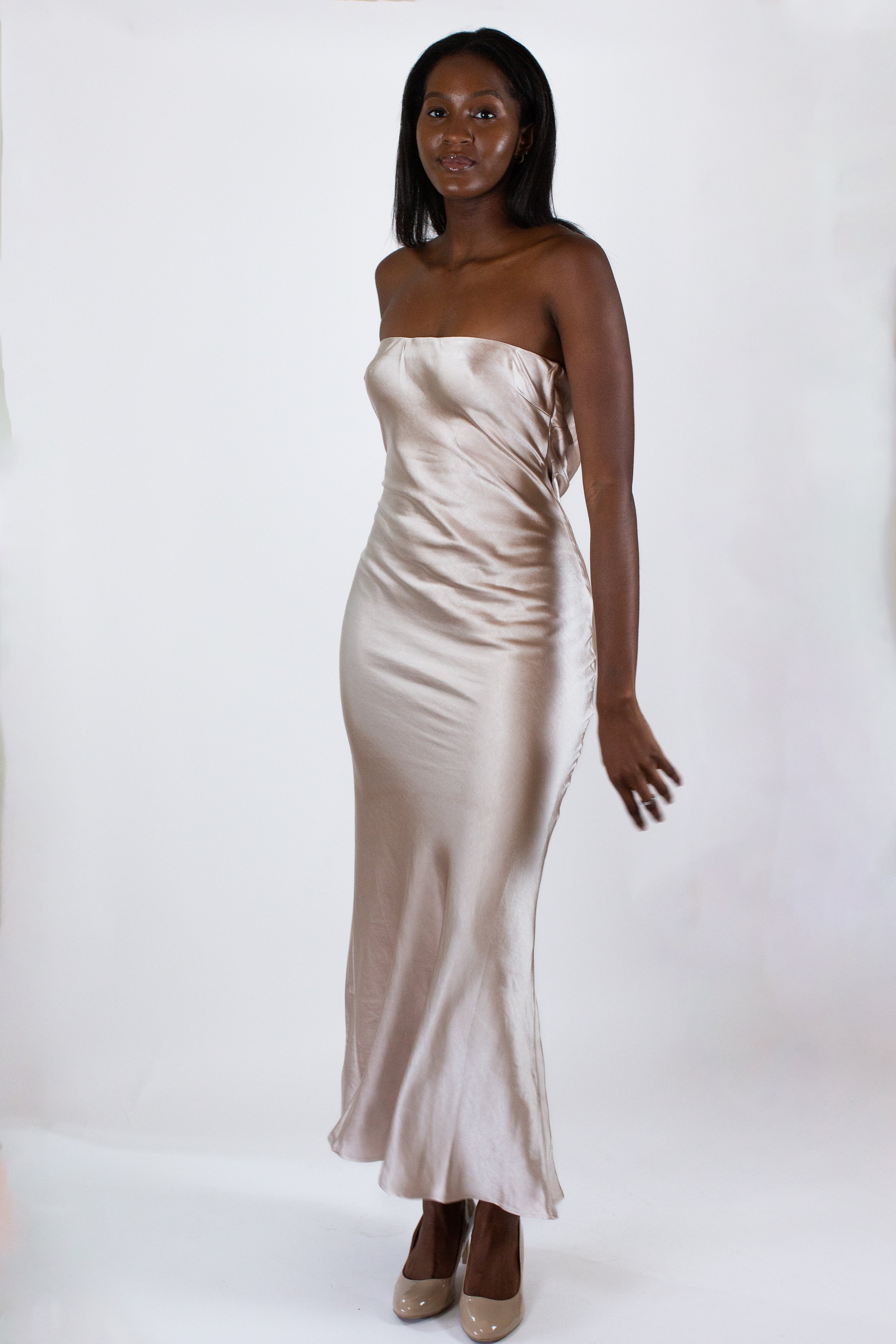 The Chrome Low Back Dress